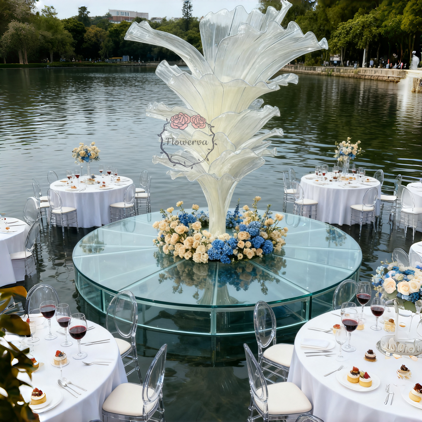 Ensemble de 36 pétales semi-finis