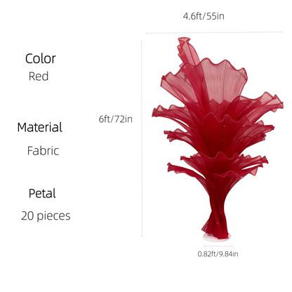 Ensemble de 36 pétales semi-finis