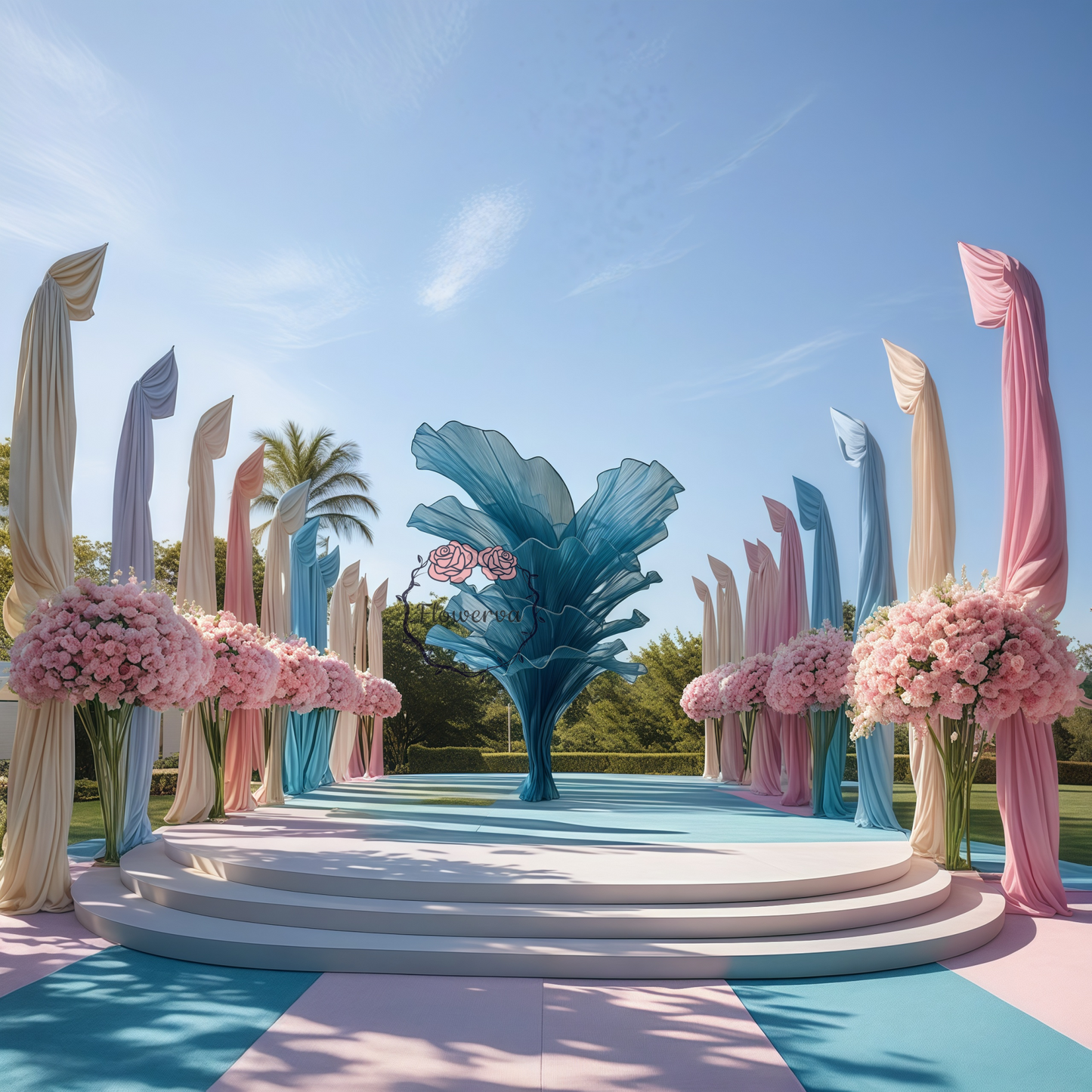 Ensemble de 36 pétales semi-finis