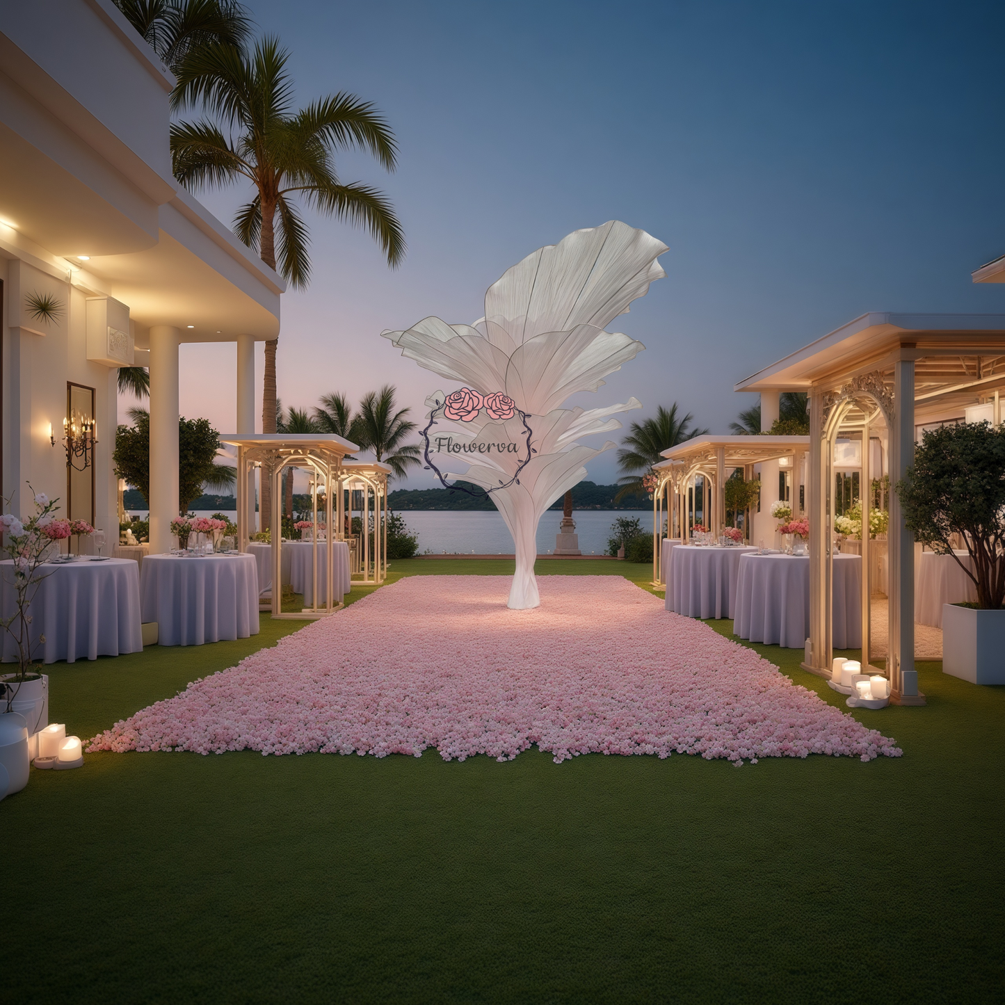 Ensemble de 36 pétales semi-finis