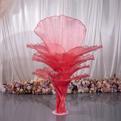 Flowerva Red Vintage Aesthetic Wedding Home Art Installation