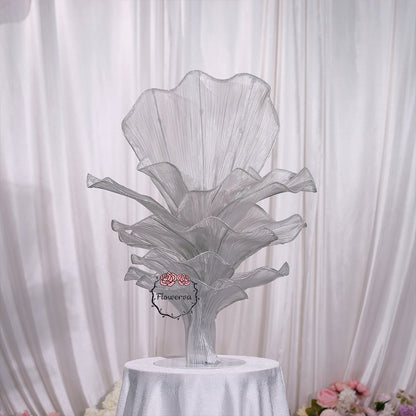 Flowerva''Morning Mist in the Mountains'' gray wedding table flower decoration