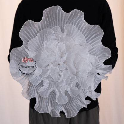 Flowerva – «grand Vase» blanc géant à faire soi-même, fleurs pour toujours, décoration d'arrière-plan pour fête de mariage