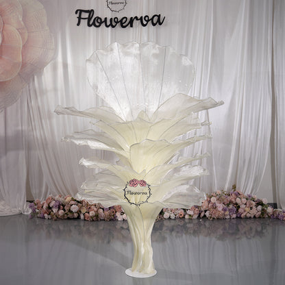 Flowerva Height Fabric Table Flower Wedding Decor(Without Flowers)
