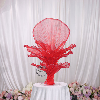 Flowerva Red Vintage Aesthetic Wedding Home Art Installation