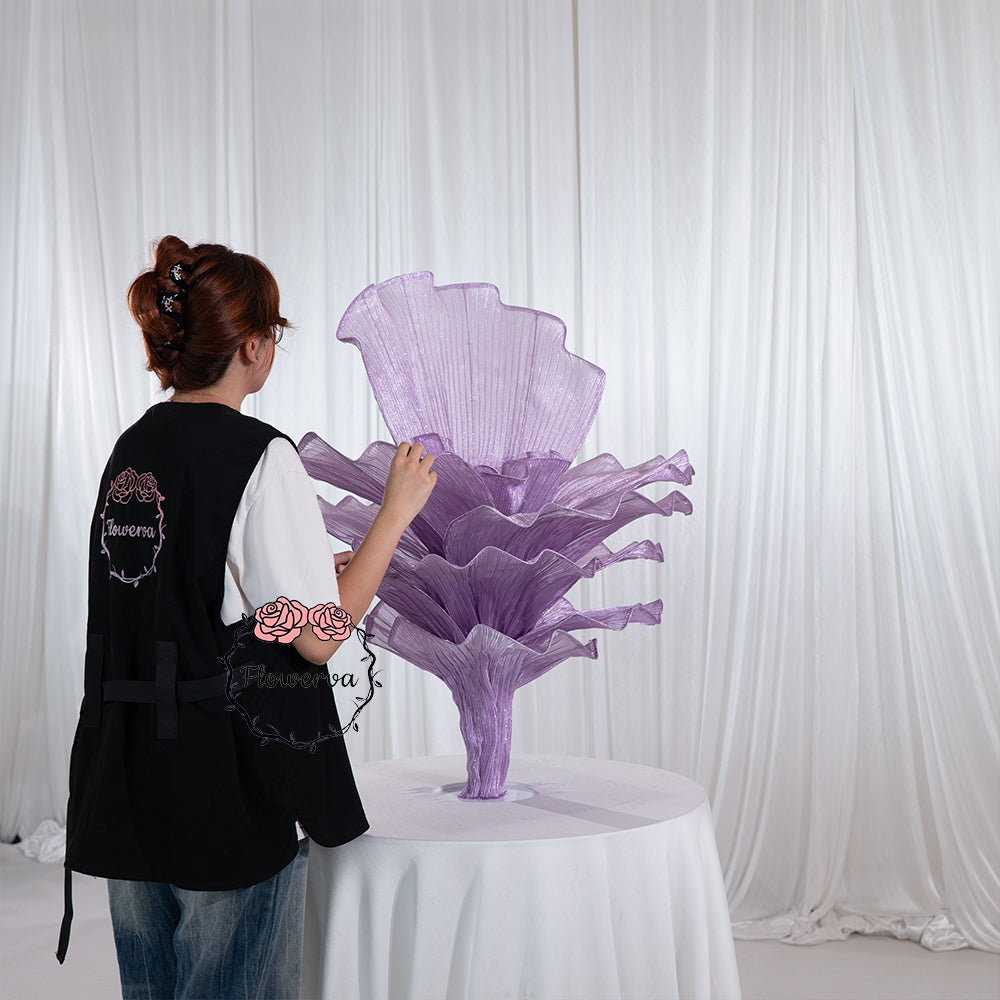 Flowerva Table Flower Wedding Decoration Pearl Purple