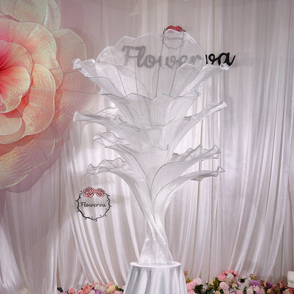Flowerva Height Fabric Table Flower Wedding Decor(Without Flowers)