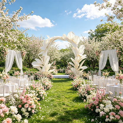 Flowerva Sculptural Petal Arch Wedding Decoration