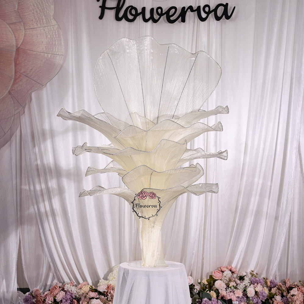Flowerva Height Fabric Table Flower Wedding Decor(Without Flowers)