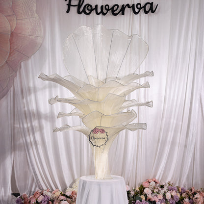 Flowerva Height Fabric Table Flower Wedding Decor(Without Flowers)