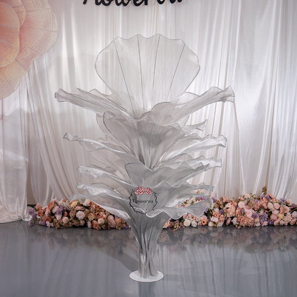 Flowerva''Morning Mist in the Mountains'' gray wedding table flower decoration