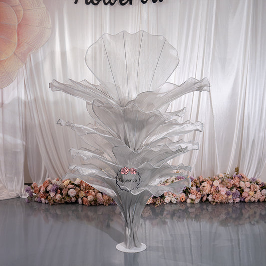 Flowerva''Morning Mist in the Mountains'' gray wedding table flower decoration