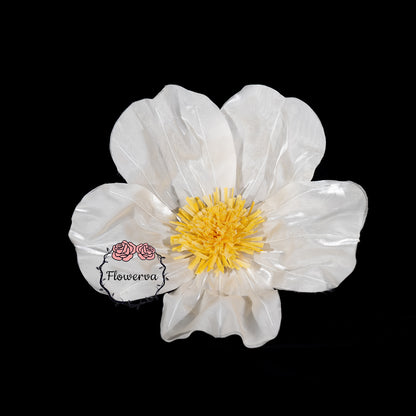 Flowerva Sheer Fabric White Daisy Decor