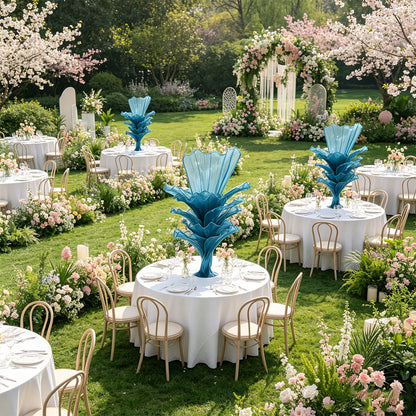 Flowerva Height Fabric Table Flower Wedding Decor(Without Flowers)