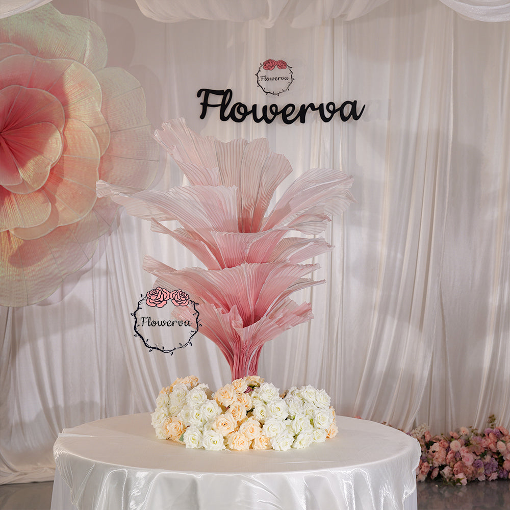 Flowerva Merlot Table Flower Wedding Table Centerpiece