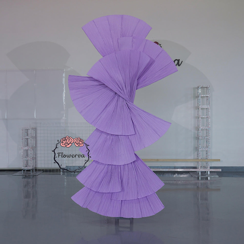 Flowerva Retro Fan Shaped Design Wedding&Event Decoration