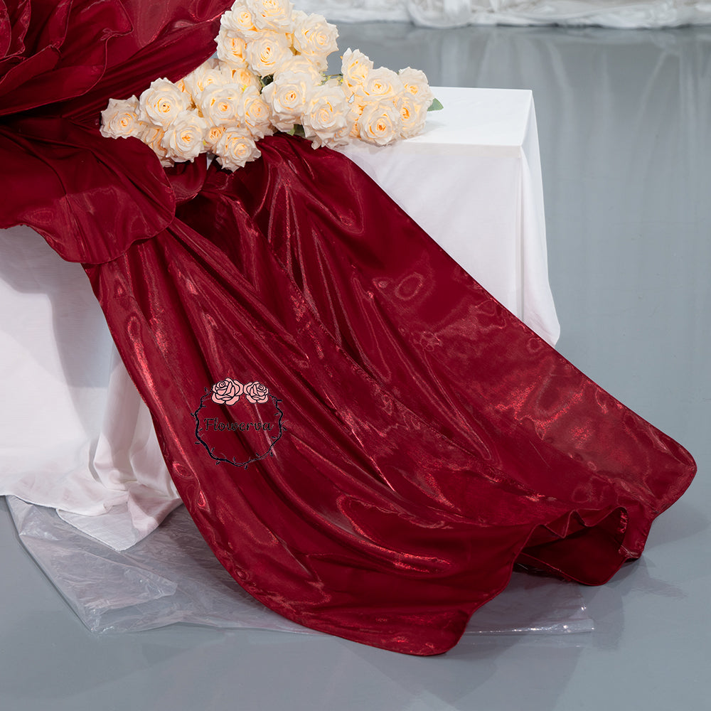 Flowerva Grand Scarlet Ruby Cascade Fabric Decor