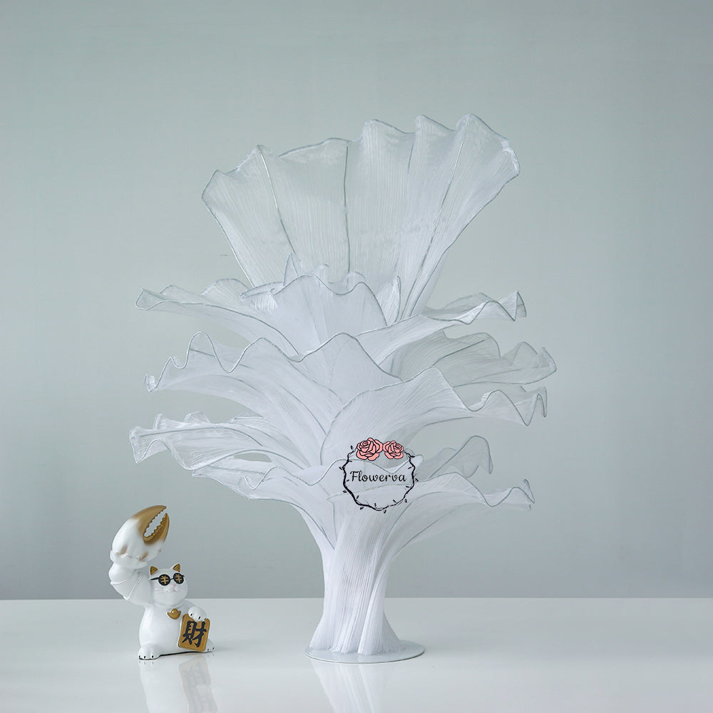 Flowerva Pure White Artistic Wedding Table Decorations