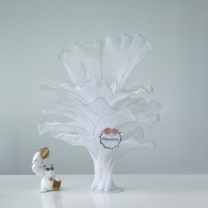 Flowerva Pure White Artistic Wedding Table Decorations