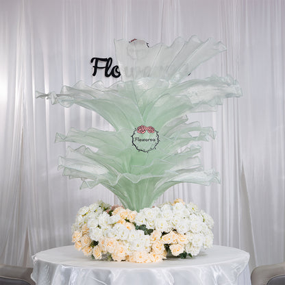 Flowerva Height Fabric Table Flower Wedding Decor(Without Flowers)