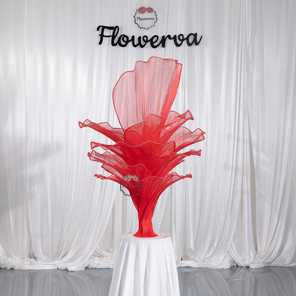 Flowerva Red Vintage Aesthetic Wedding Home Art Installation