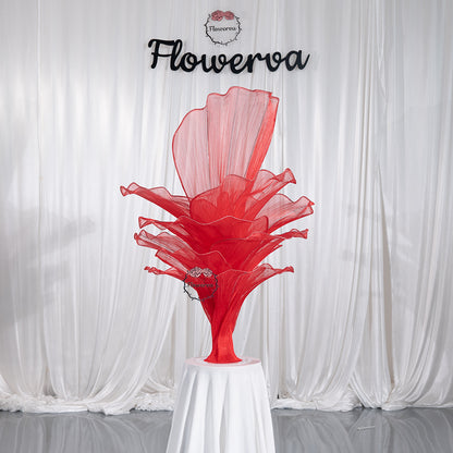 Flowerva Red Vintage Aesthetic Wedding Home Art Installation