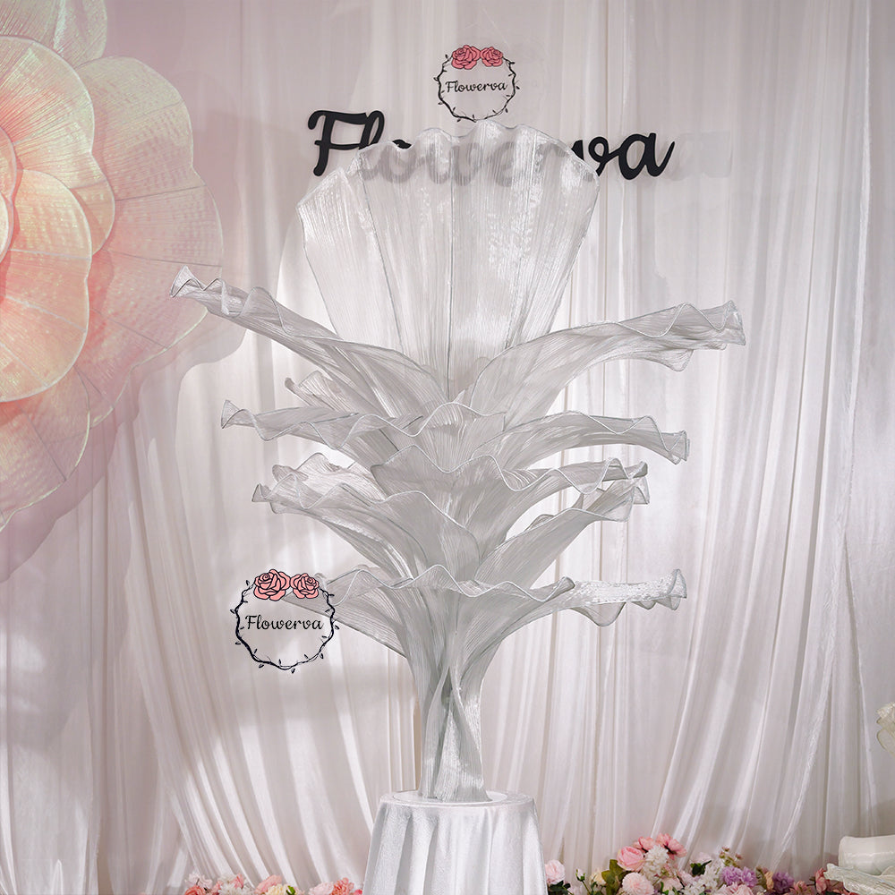 Flowerva''Morning Mist in the Mountains'' gray wedding table flower decoration