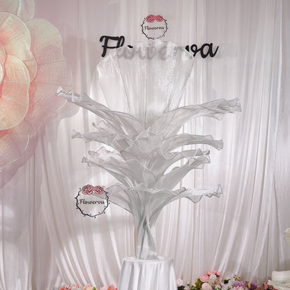 Flowerva''Morning Mist in the Mountains'' gray wedding table flower decoration