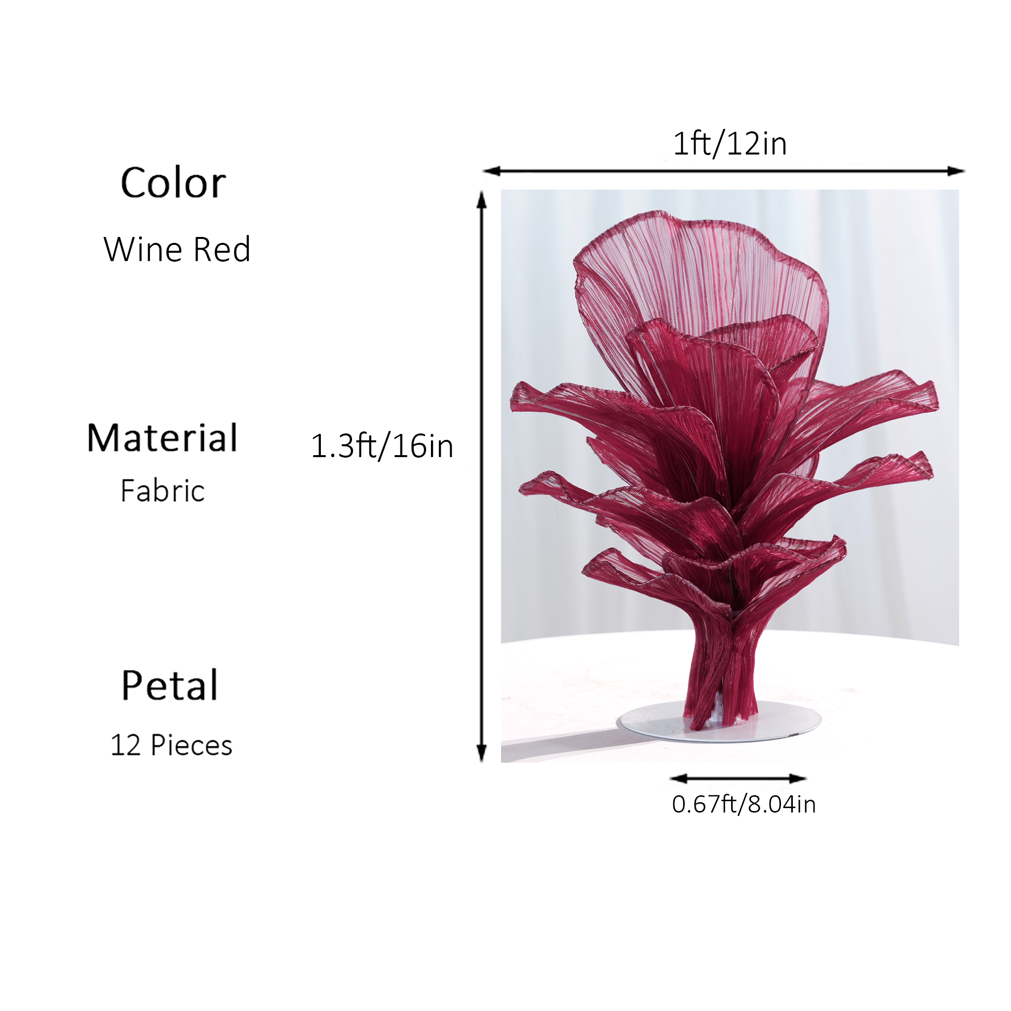 Flowerva Versatile Table Florals for Weddings, Events & Everyday Decor