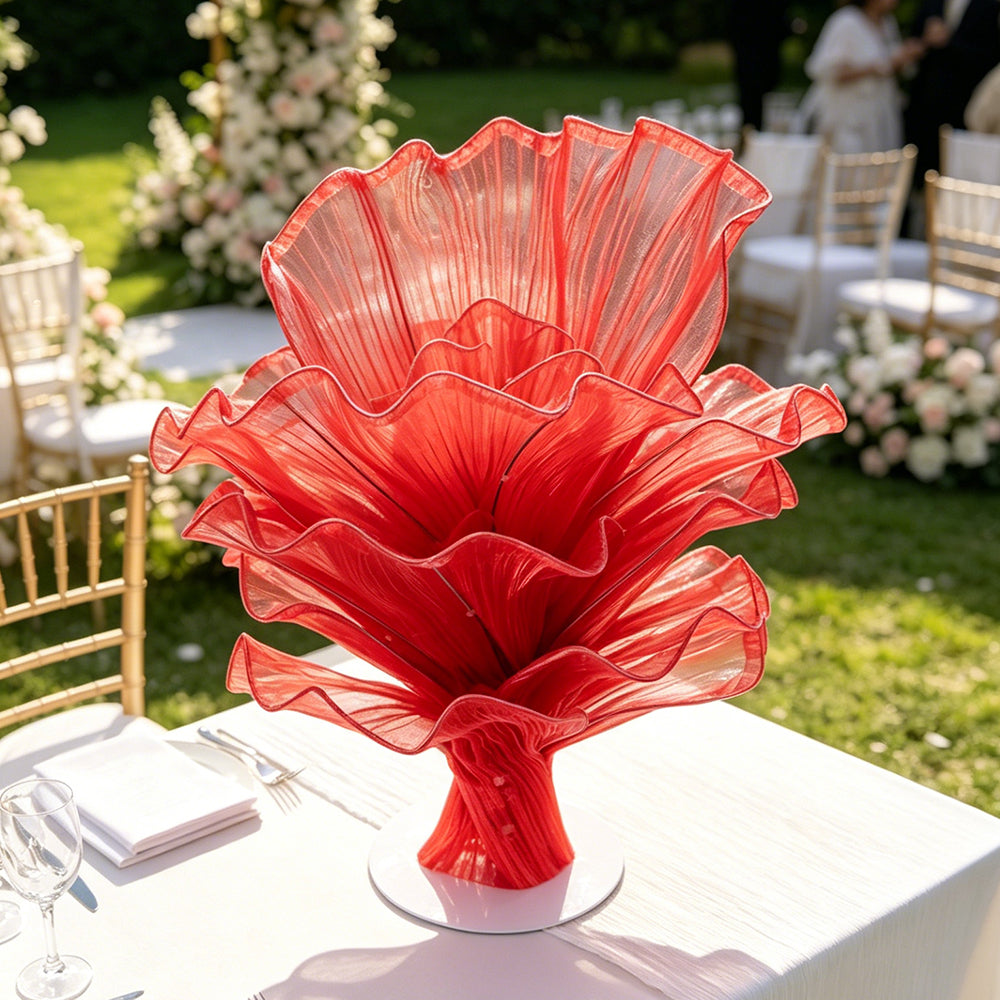 Flowerva Red Vintage Aesthetic Wedding Home Art Installation