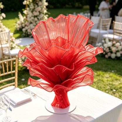 Flowerva Red Vintage Aesthetic Wedding Home Art Installation