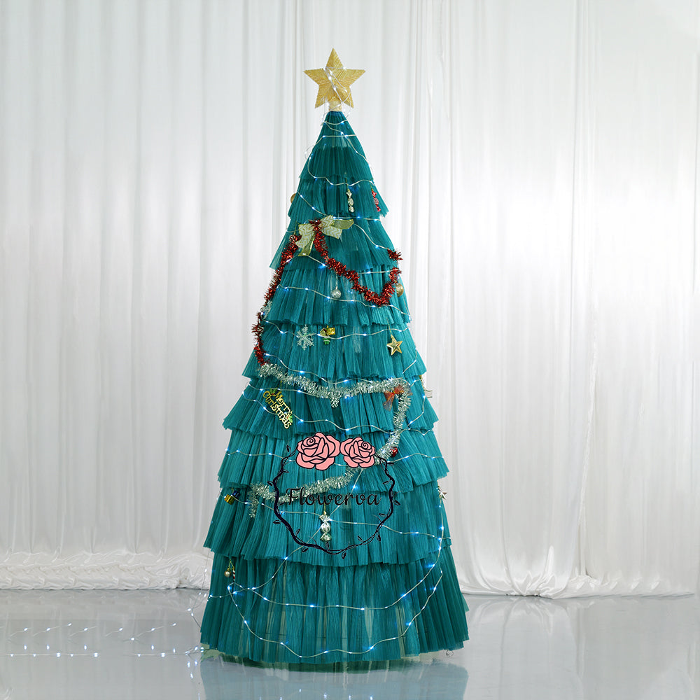Flowerva "Frost Ballet" Art Christmas Tree Installation