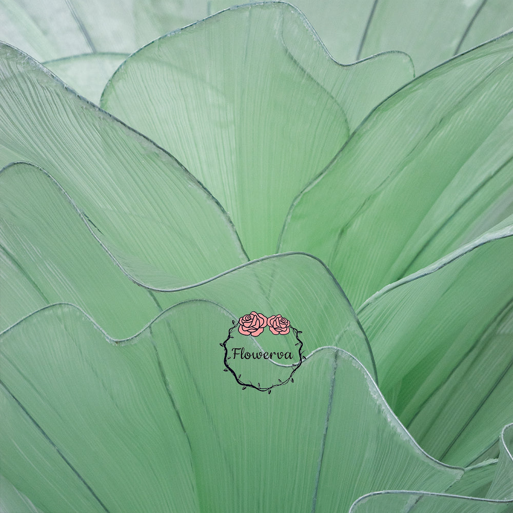 Flowerva Light Green Table Flower Wedding Decoration (With Base)