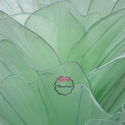 Flowerva Light Green Table Flower Wedding Decoration (With Base)