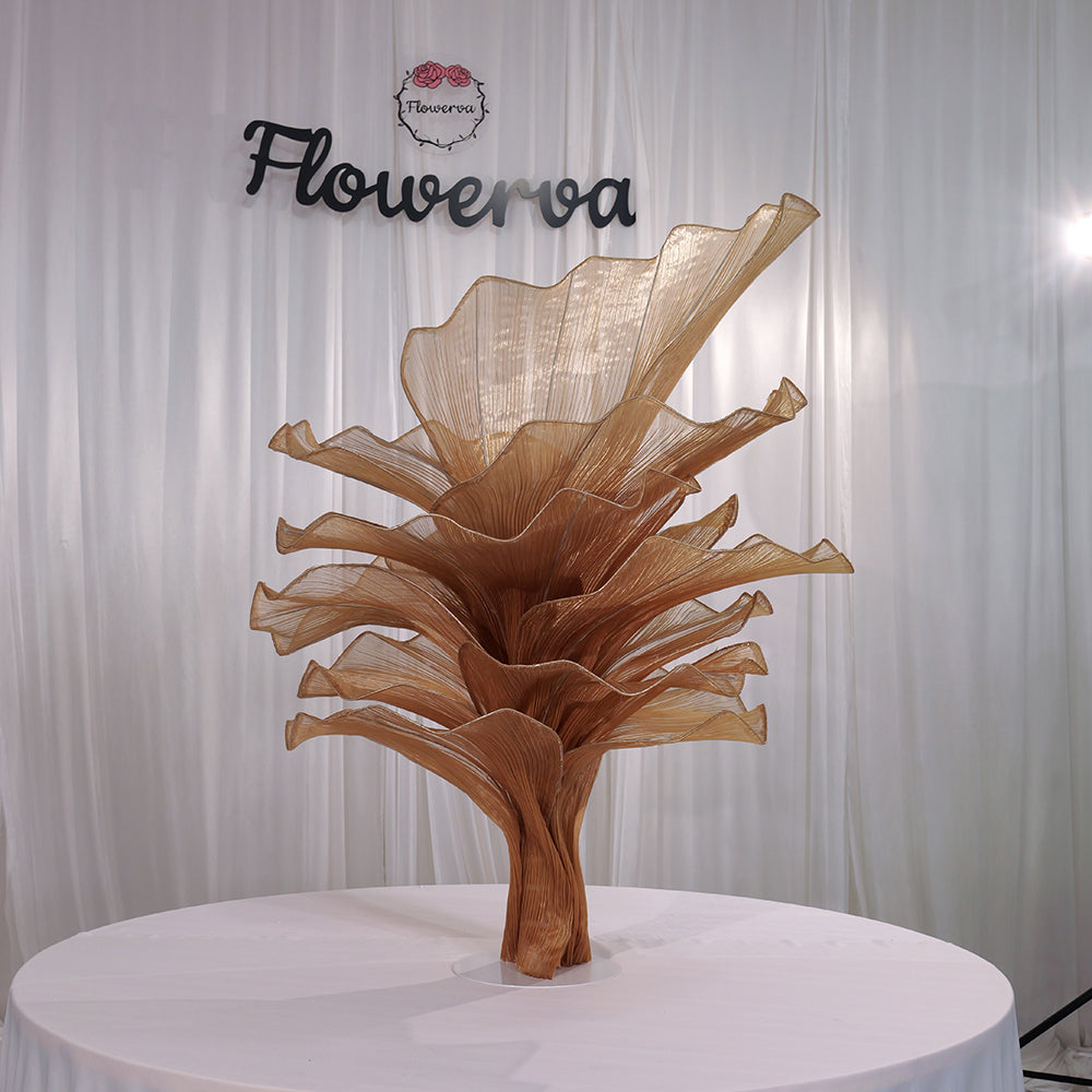 Flowerva Table Flower Wedding Decoration Brown