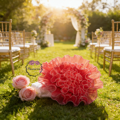 Flowerva – «grand Vase» blanc géant à faire soi-même, fleurs pour toujours, décoration d'arrière-plan pour fête de mariage