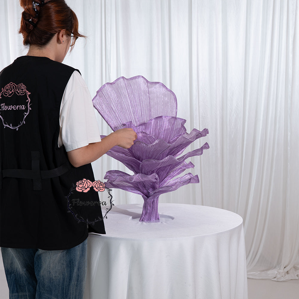Flowerva Table Flower Wedding Decoration Pearl Purple