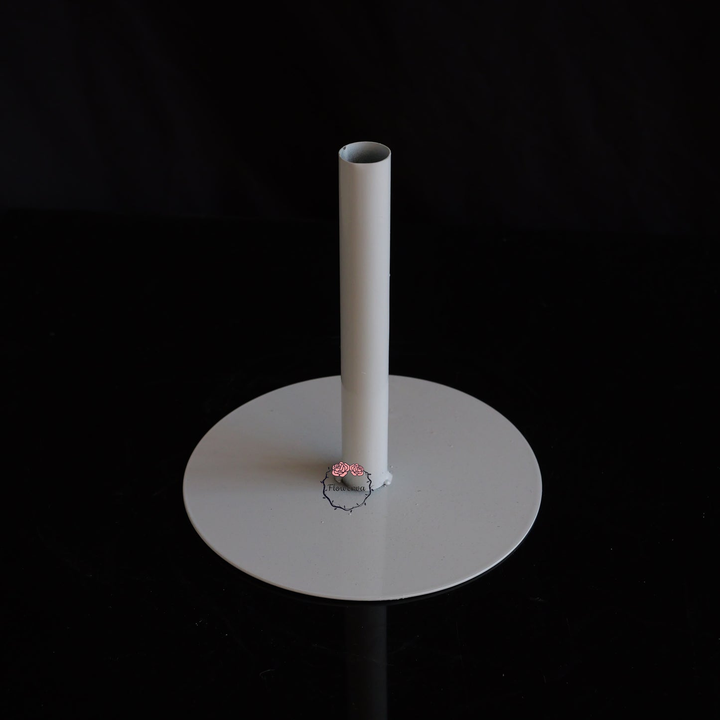 Flowerva Sturdy Matte White Base Stand