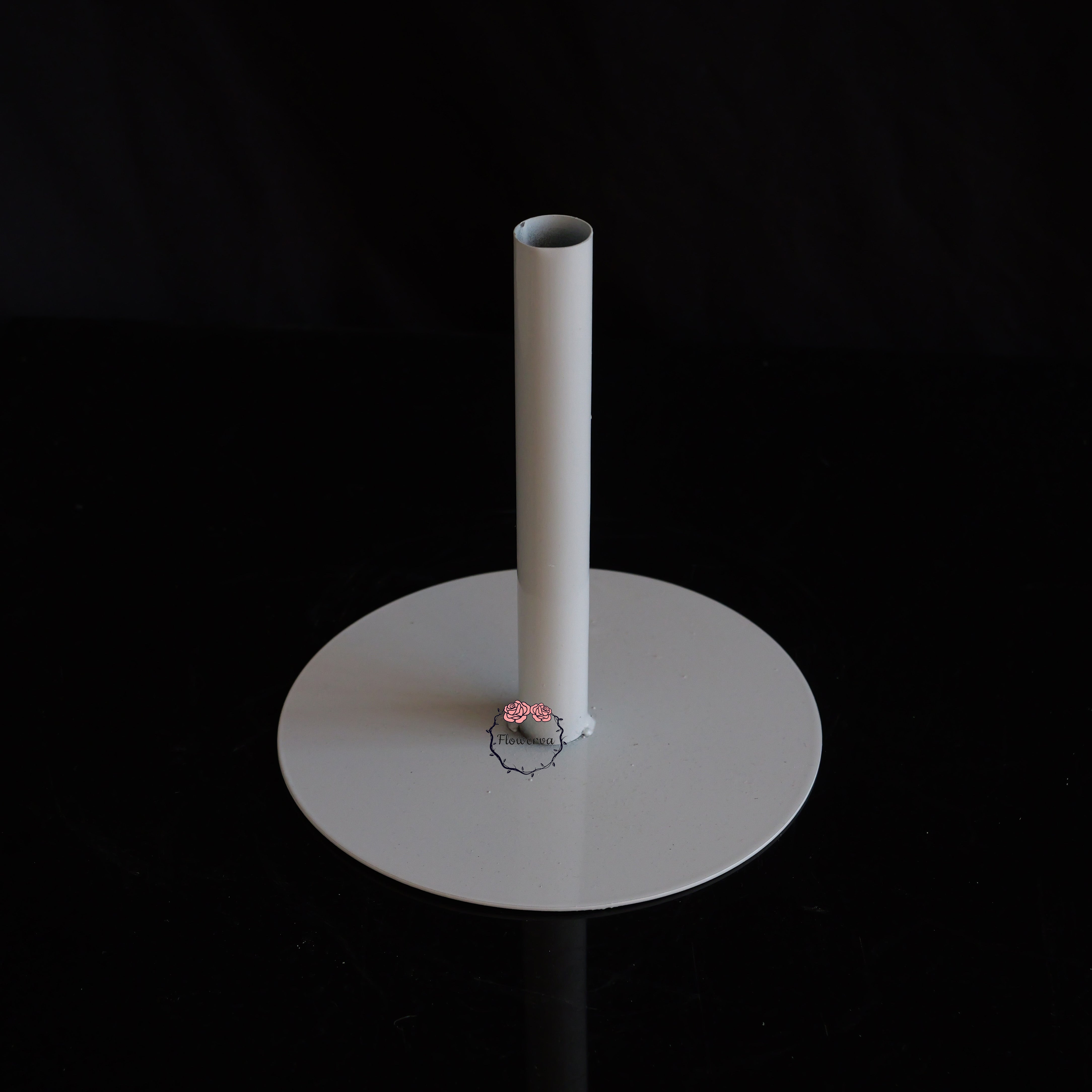 Flowerva Sturdy Matte White Base Stand