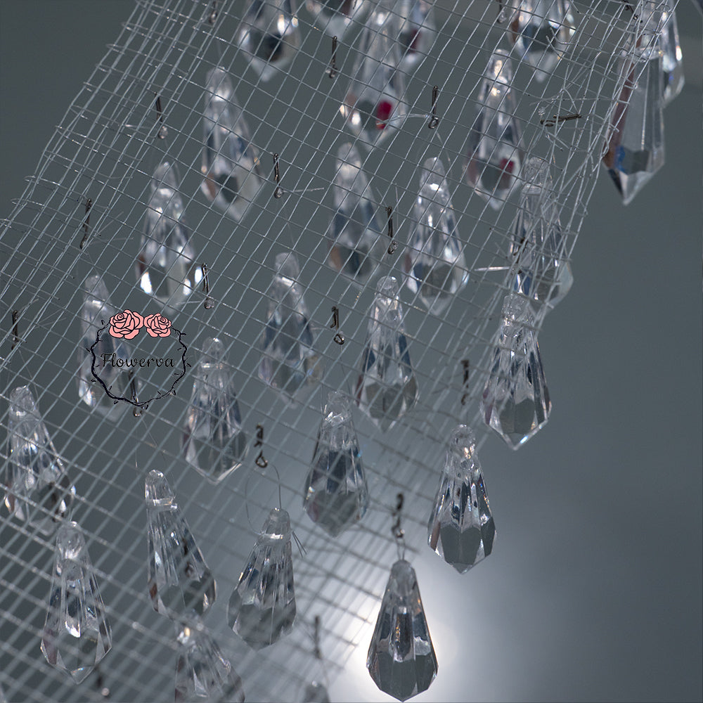 Flowerva Beaded Wire Mesh Wedding Decor