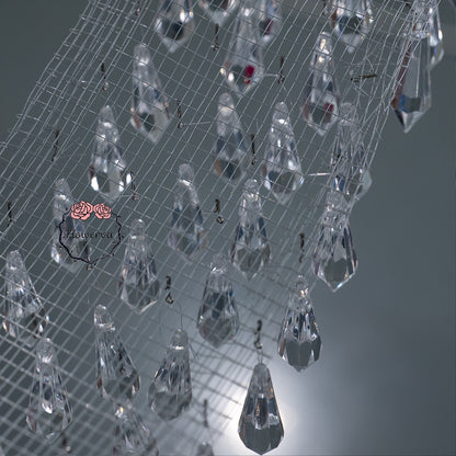 Flowerva Beaded Wire Mesh Wedding Decor