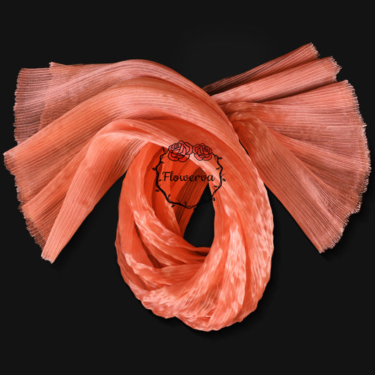 Tissu de style de robe de mariée à texture plissée blanche brillante 