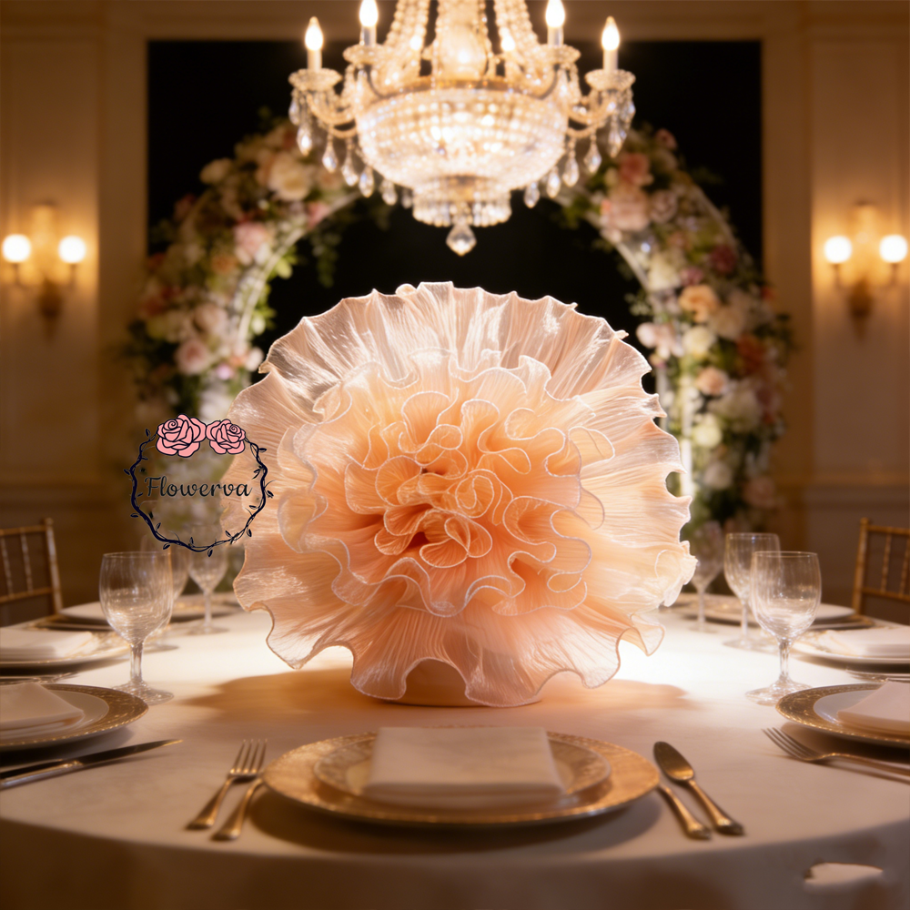 Flowerva – «grand Vase» blanc géant à faire soi-même, fleurs pour toujours, décoration d'arrière-plan pour fête de mariage