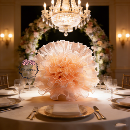 Flowerva – «grand Vase» blanc géant à faire soi-même, fleurs pour toujours, décoration d'arrière-plan pour fête de mariage