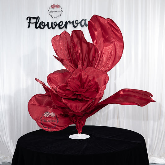 Flowerva Crimson Dream Silk Textured Table Flower