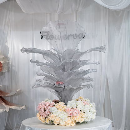 Flowerva Height Fabric Table Flower Wedding Decor(Without Flowers)