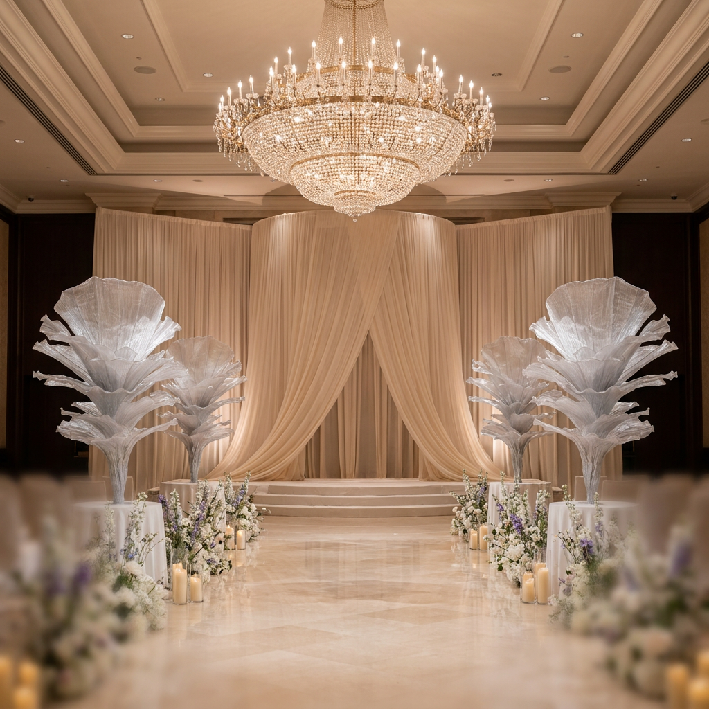 Flowerva "Glacier Flower" Luxury Wedding and Home Art Decoration