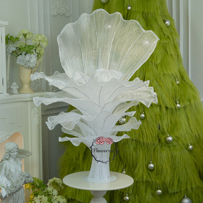 Flowerva Pure White Artistic Wedding Table Decorations