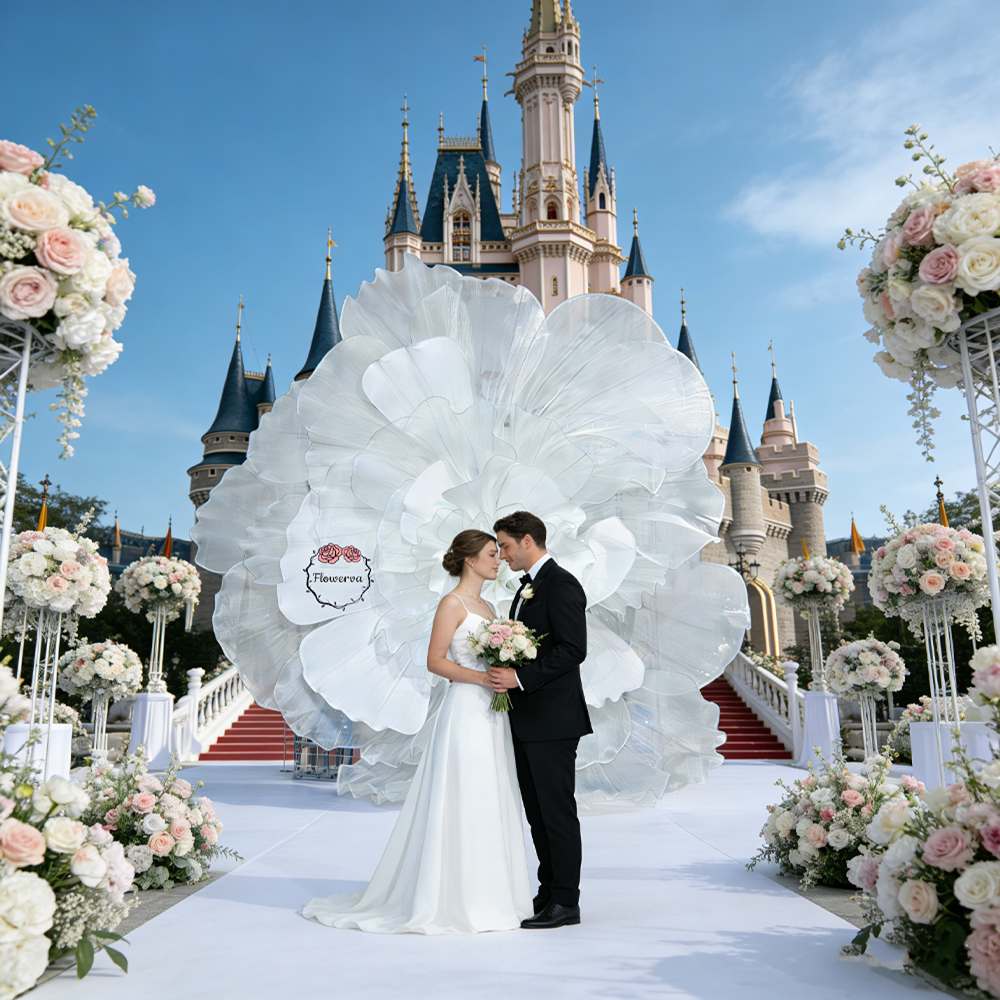 Flowerva Luminous Cloud Bloom Statement Decor