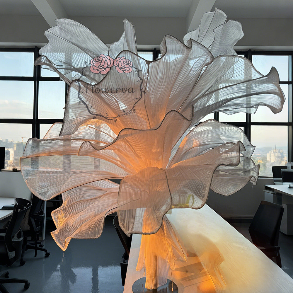 Flowerva Fabric Table Flower Wedding Decor(Without Flowers)